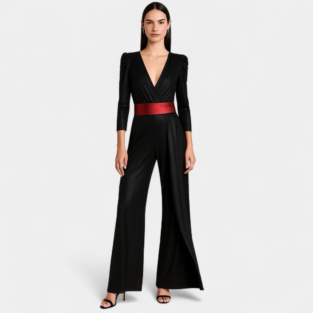 Retrofete Monroe Metallic Jumpsuit NWT